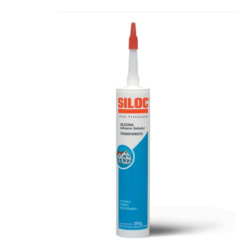 SILICONAS ACÉTICAS Siloc Silicona Adhesivo Sellador - Ext. 85%